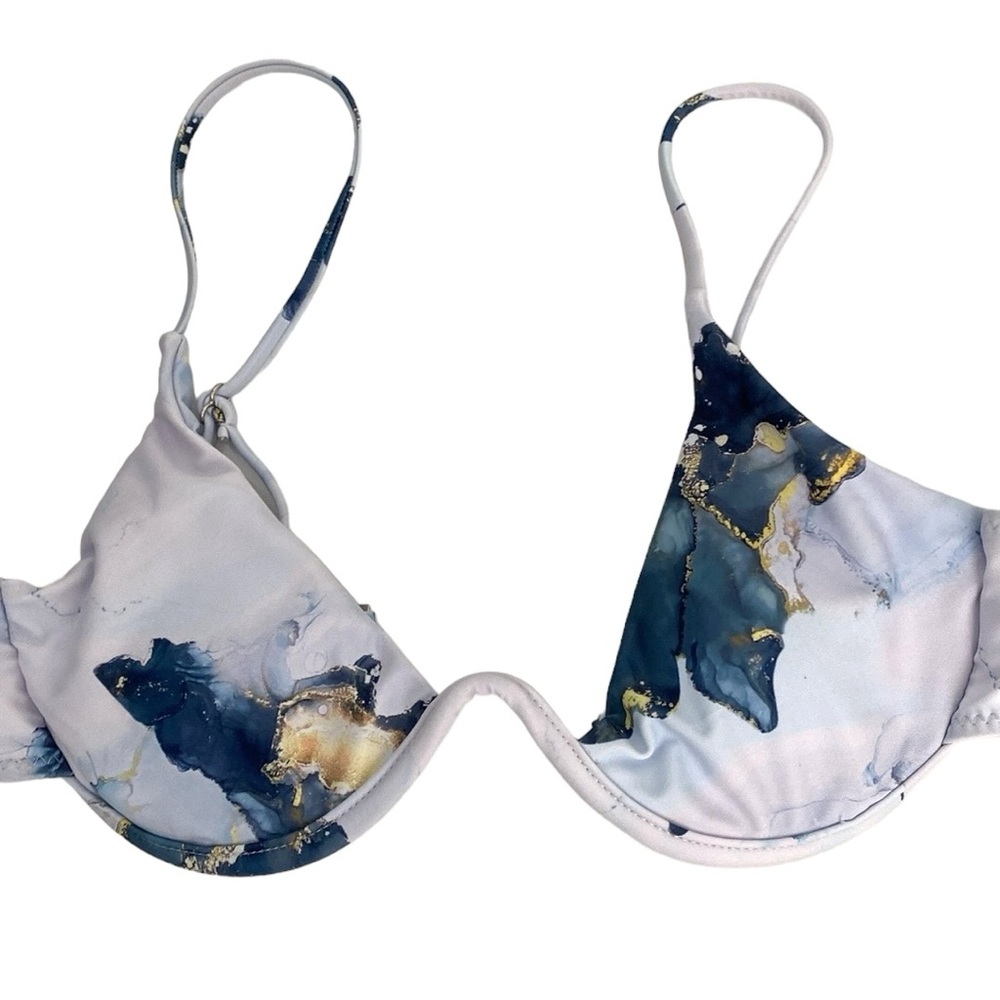 Envya Abstract Art Bikini Swim Top